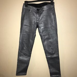 dl1961 Emma jean Leggings Metallic Gray Sz 25